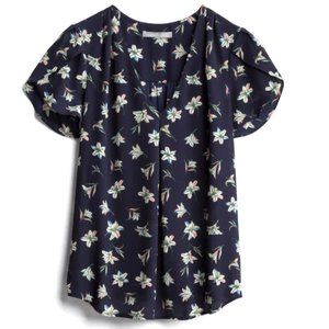 Daniel Rainn Tulip Sleeve Blouse Size Small